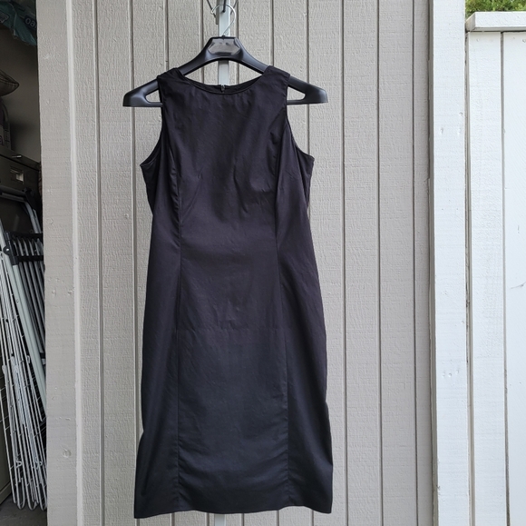 Y2K Sleeveless Cotton Stretch Dress EUC | Ladies 12 Black Jones New York - Picture 14 of 14